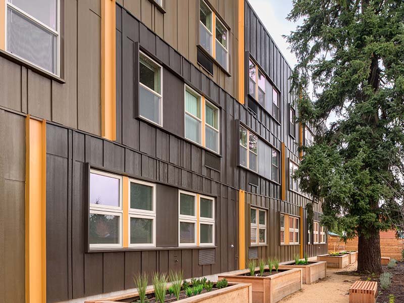 Exterior Apartment Views with Trees and Foliage | Nesika Illahee