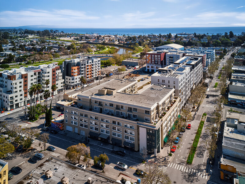 Drone View of Building | 1010 Pacific