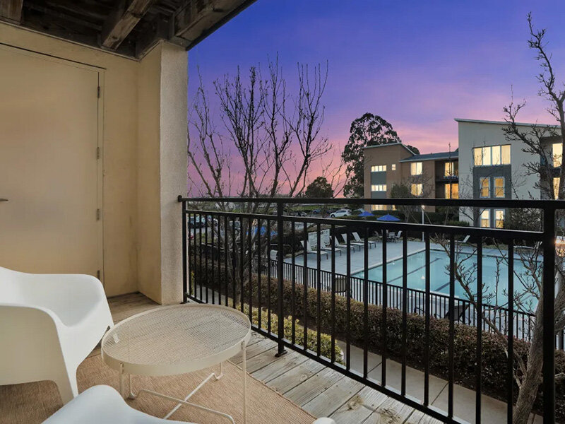 Patio View of Outdoor Pool | Pacific Shores