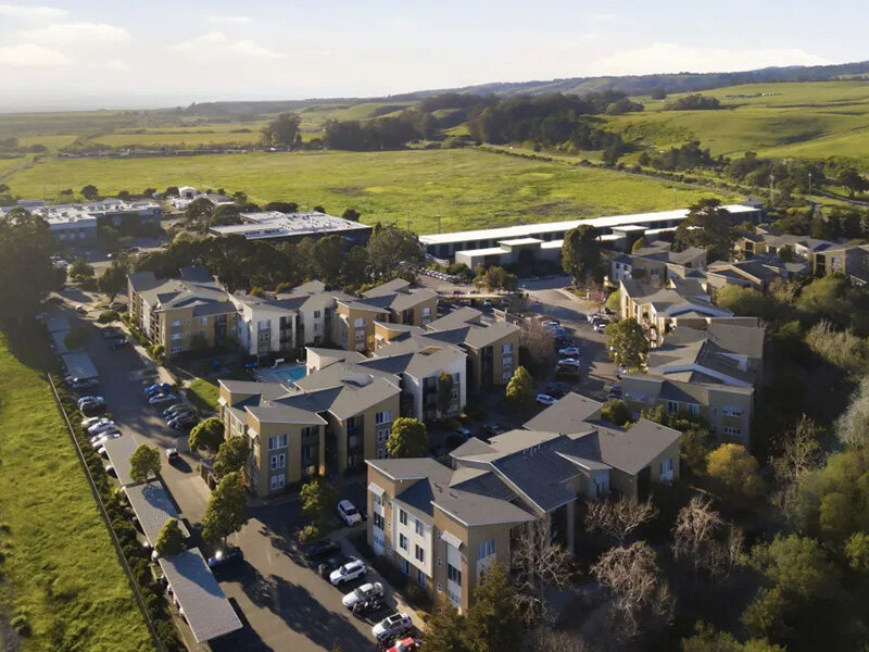 Aerial View of Apartment Property with Scenic Views | Pacific Shores
