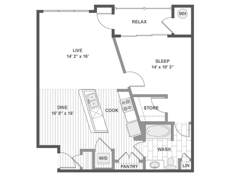 1X1-837 Floorplan