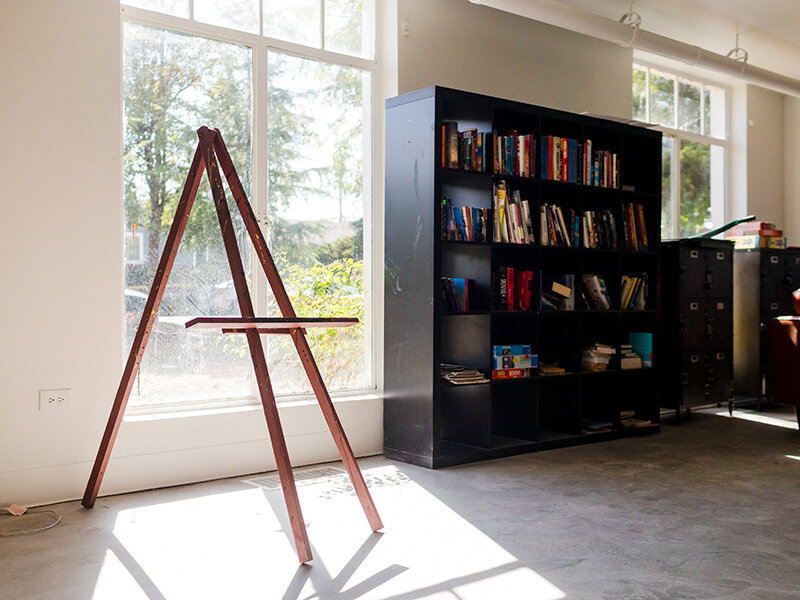 Painting Easel with Bookcase and Window | Milepost 5