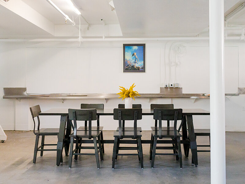 Community Seating with Wall Art and Counter | Milepost 5