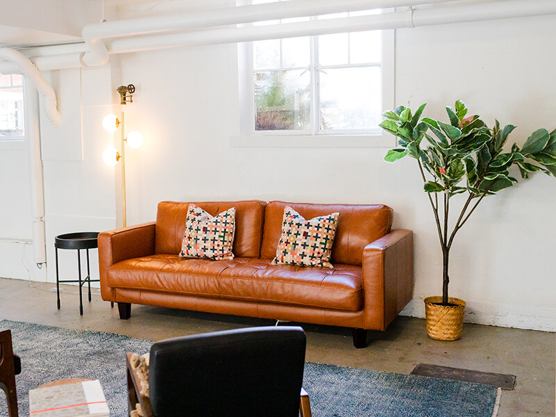 Community Seating with Sofa and Window | Milepost 5