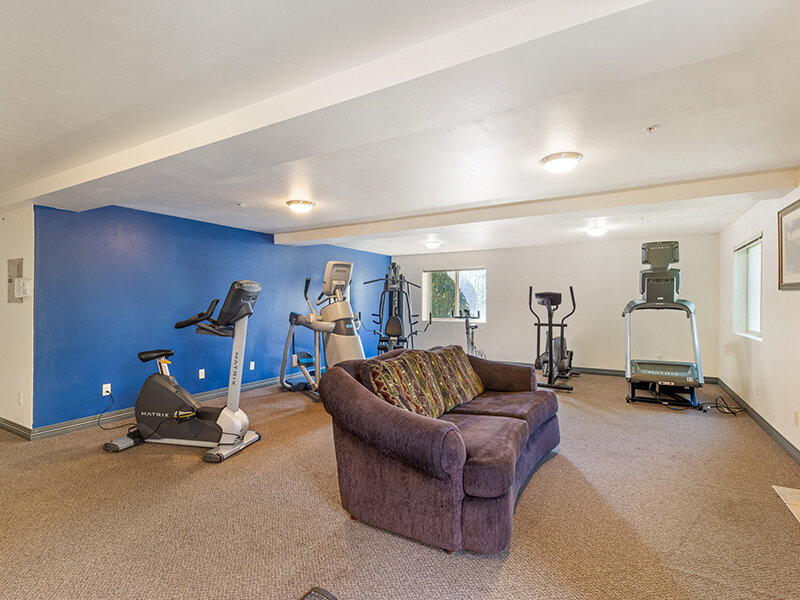 Community Fitness Center with Couch | Kagy Village