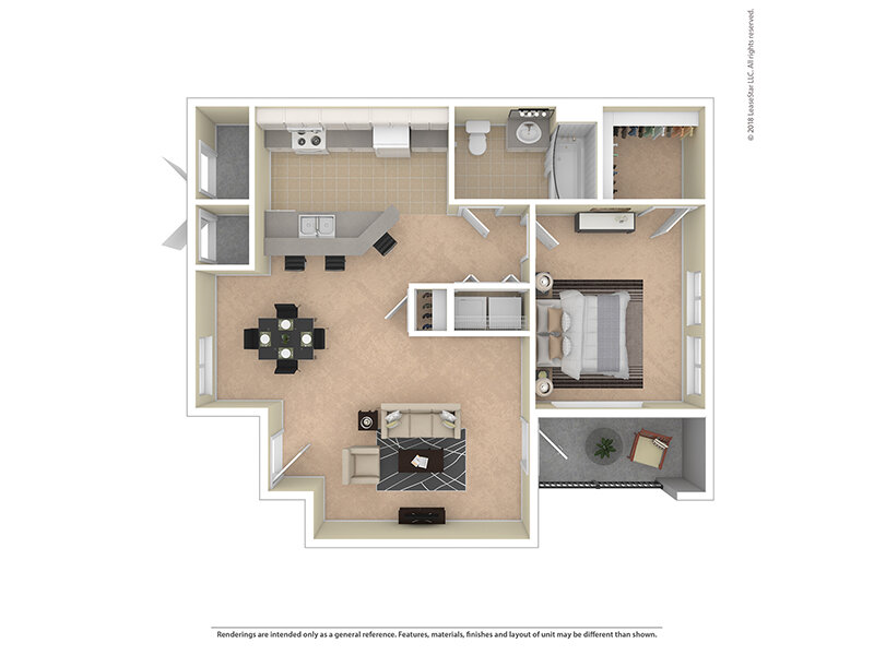 The Willows at Printers Park Apartments Floor Plan Aspen
