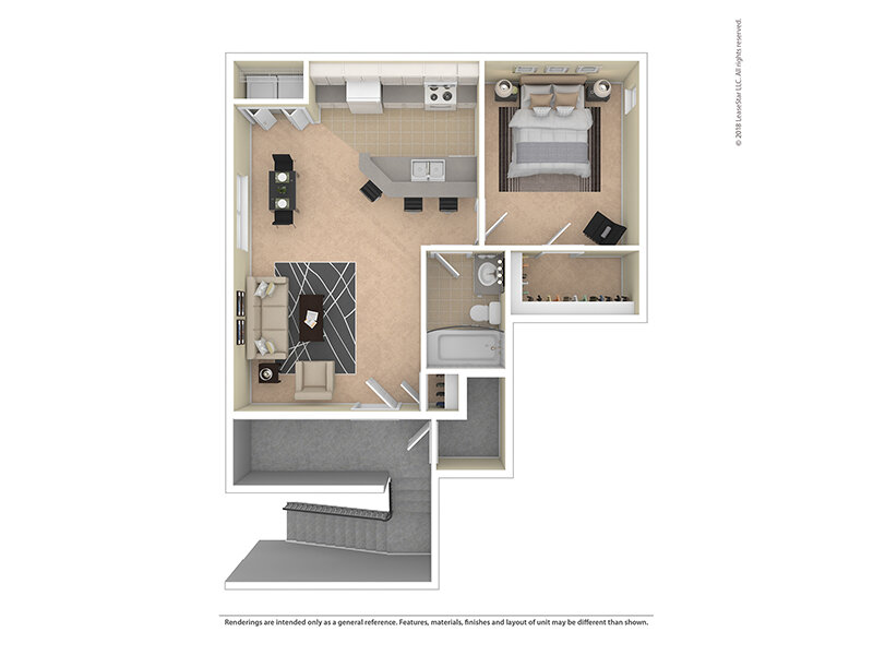 The Willows at Printers Park Apartments Floor Plan Elm