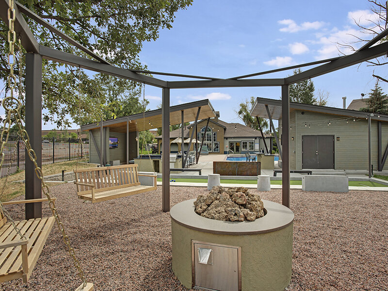 Community Exterior Firepit | The Willows at Printers Park Apartments