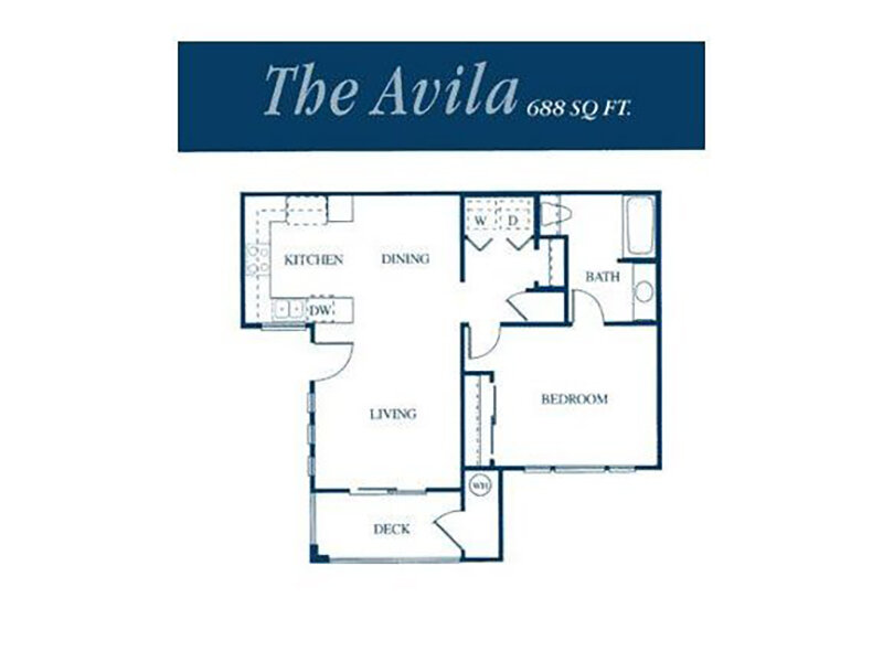 Our 1x1 is a 1 Bedroom, 1 Bathroom Apartment