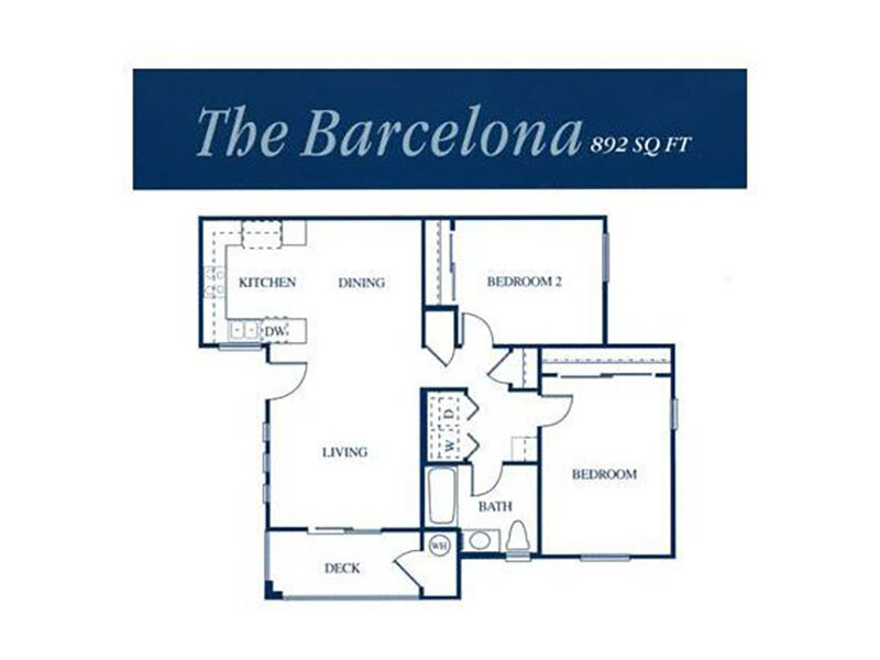 Our 2x1 is a 2 Bedroom, 1 Bathroom Apartment