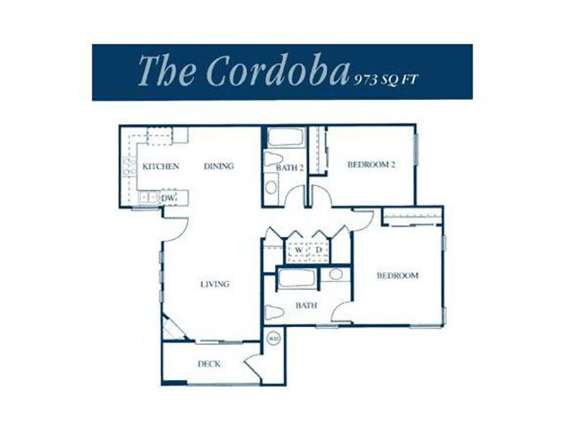 Our 2x2 is a 2 Bedroom, 2 Bathroom Apartment