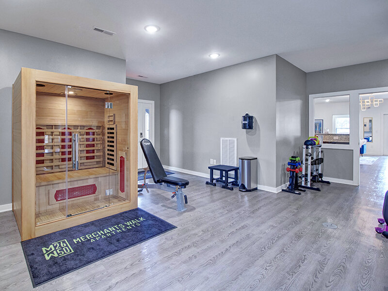 Community Fitness Center Sauna | Merchants Walk