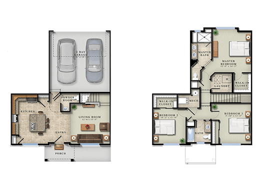 Willow Point Townhomes Floorplan Image