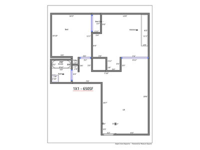 1/1U floor plan at Eagle Crest in Lakewood, CO