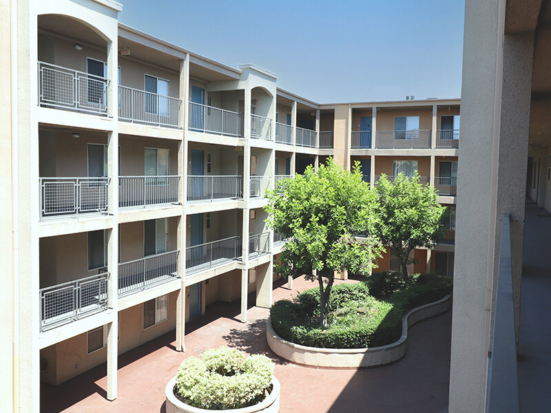 Apartment View of Courtyard | Bella Vista