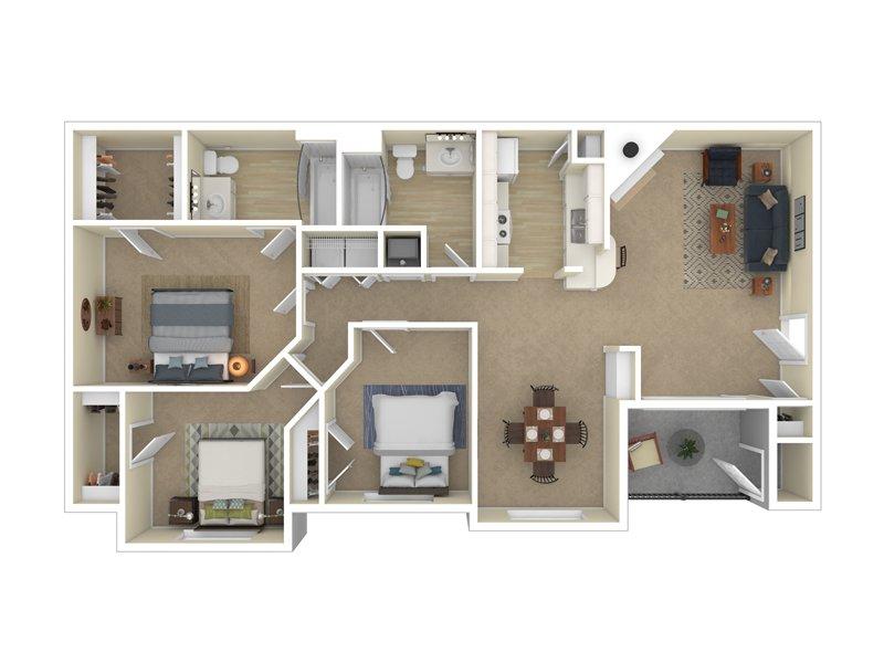View floor plan image of The Manhattan apartment available now