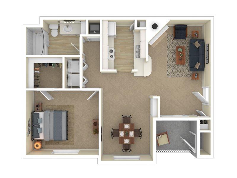 Pleasant Springs Apartments Floor Plan The Providence