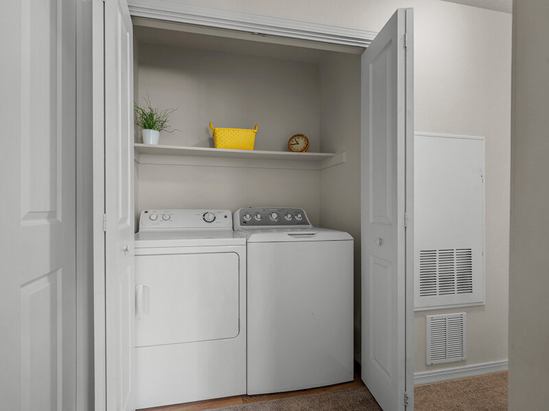 Washer/Dryer on Wood Styled Floor | Pleasant Springs