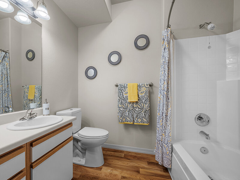 Bathroom with Shower/Tub and Mirror | Pleasant Springs