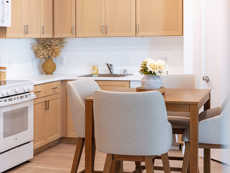 Wood Style Dining Room Table and Kitchen | View at Blossom Hill