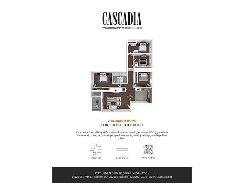 Our Landing is a 4 Bedroom, 2 Bathroom Apartment