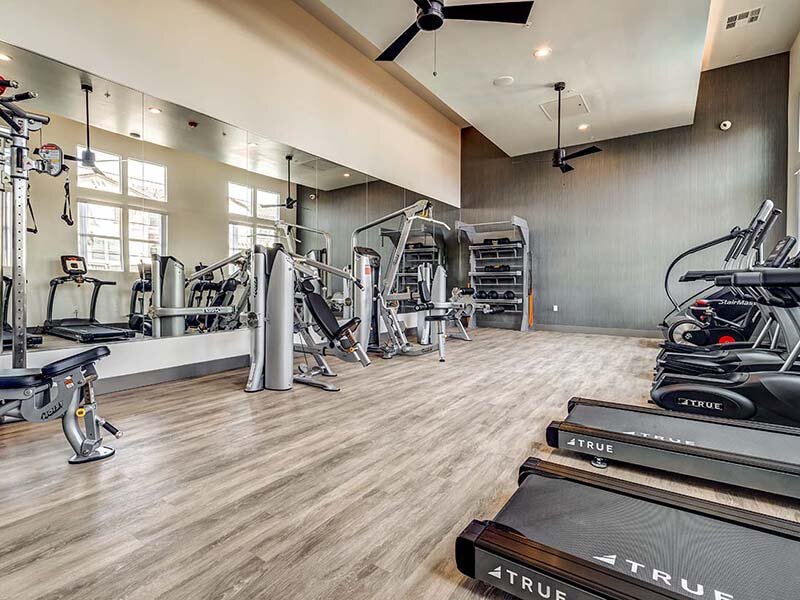 Fitness Center with Treadmills and Weights | Ageno Affordable
