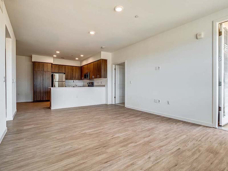 Kitchen with Counter and Ceiling Lights | Ageno Affordable