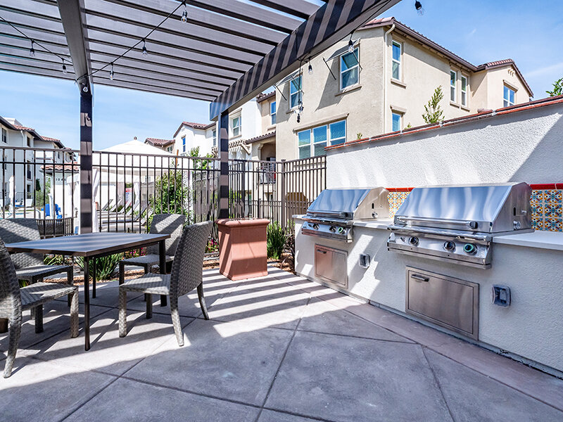 Outdoor Seating under Pavilion with BBQ Grills and Dining Tables | Ageno Affordable