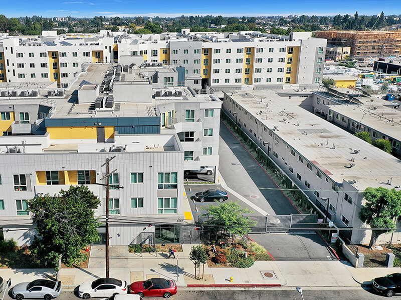 Aerial Exterior View of Apartment Complex