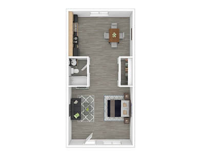 Studio floor plan at The Reserve at Water Tower Village in Arvada, CO