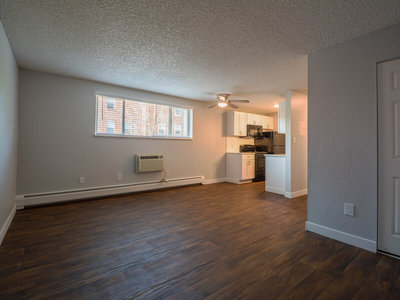 Living Room and Kitchen | The Reserve at Water Tower Village