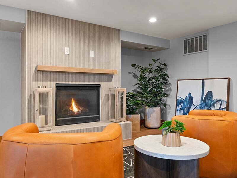 Community Clubhouse with Fireplace | Altitude by Vintage