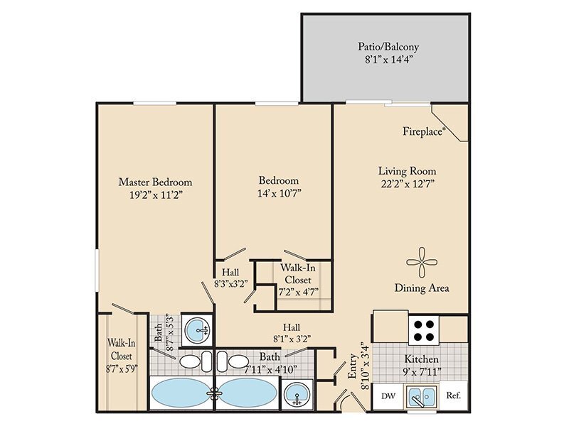 2 BEDROOM 2 BATHROOM B2