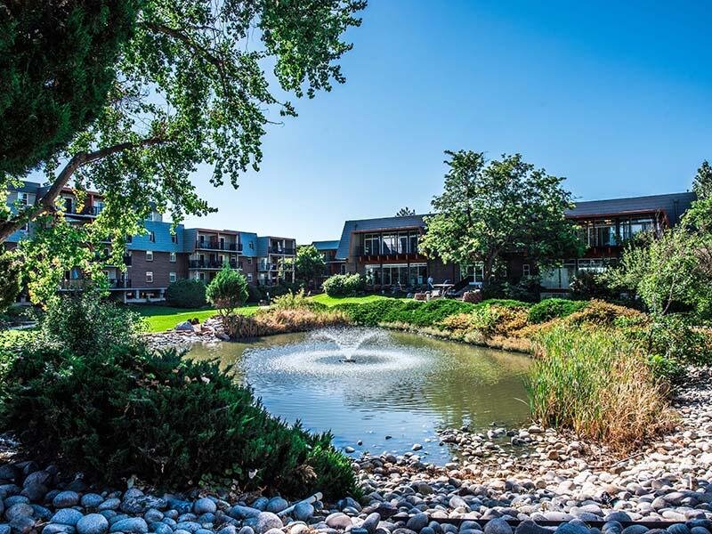 Exterior Fountain | Meridian at Cherry Creek Apartments