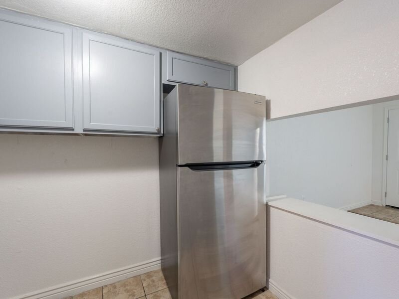 Kitchen with Stainless Steel Fridge | Buenas on Indian School