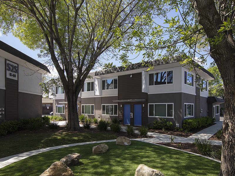 Apartment Building with Walking Paths | Meadows Holly