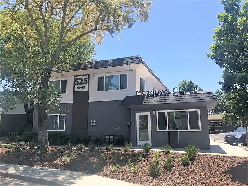 Apartment Area with Landscaped Grounds | Meadows Holly