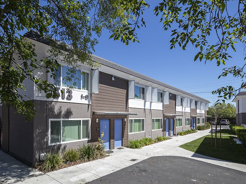 Apartment Complex with Foliage | Meadows Holly