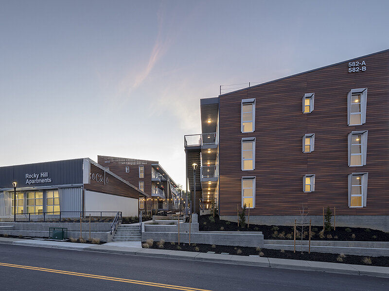 Street View of Apartment Exterior | Rocky Hill Apartments