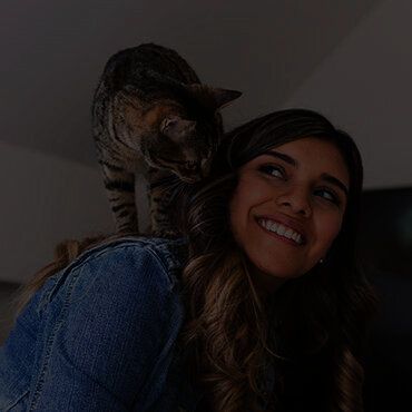 Cat and Owner