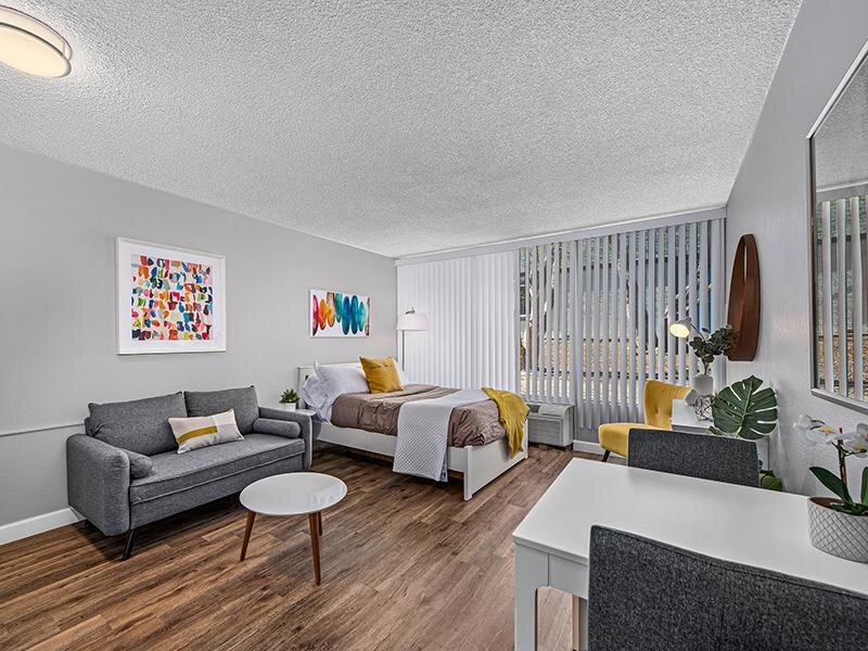 Studio Front Room | The Incline Apartments