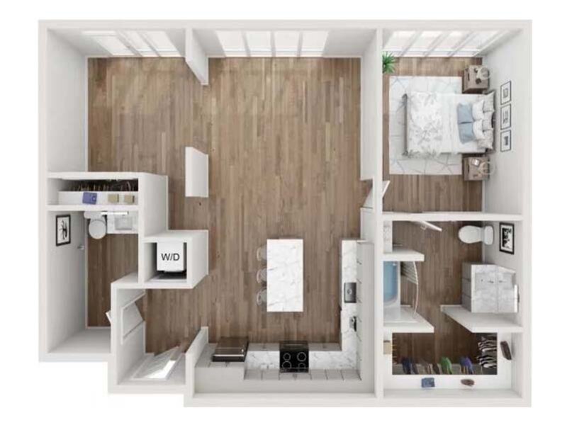 Seven02 Main Apartments Floor Plan Nitrogen Alpha Live-Work
