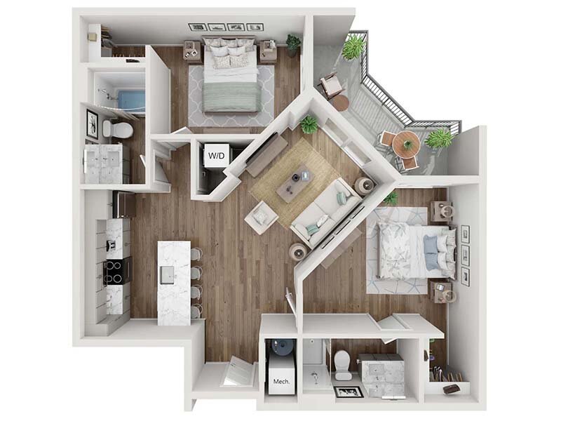 Seven02 Main Apartments Floor Plan Hydrogen Carbon