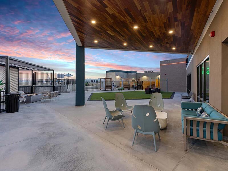 Outdoor Lounge | SevenO2 Main Apartments