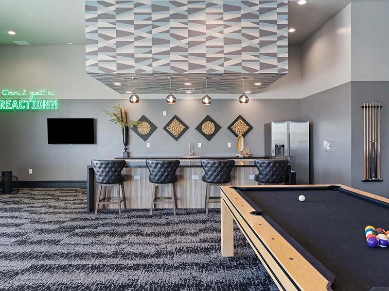 Game Room and Community Kitchen | SevenO2 Main Apartments
