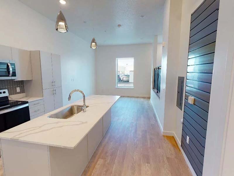 Kitchen with Wood Like Flooring | Seven02 Main