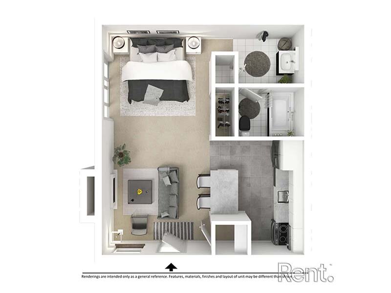 Avia Lofts at Founders Road Floor Plan Studio