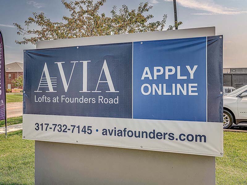 Apartment Momument Sign | Avia Lofts at Founders Road