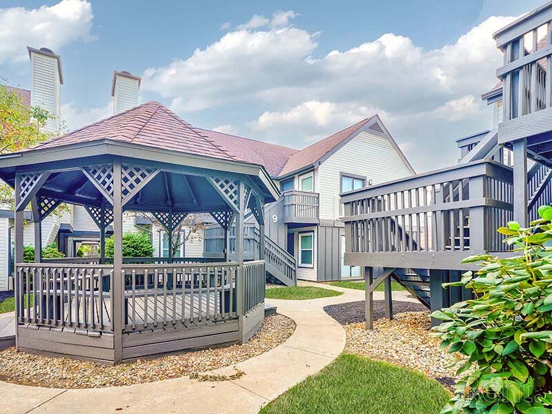 View of Apartment Gazebo with Walking Path | Avia Lofts at Founders Road