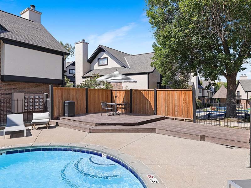 Community Outdoor Pool with Patio | Avia at 110th St